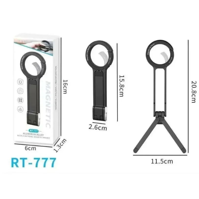 Foldable Magnetic Phone Holder Stand and Tripod Mount