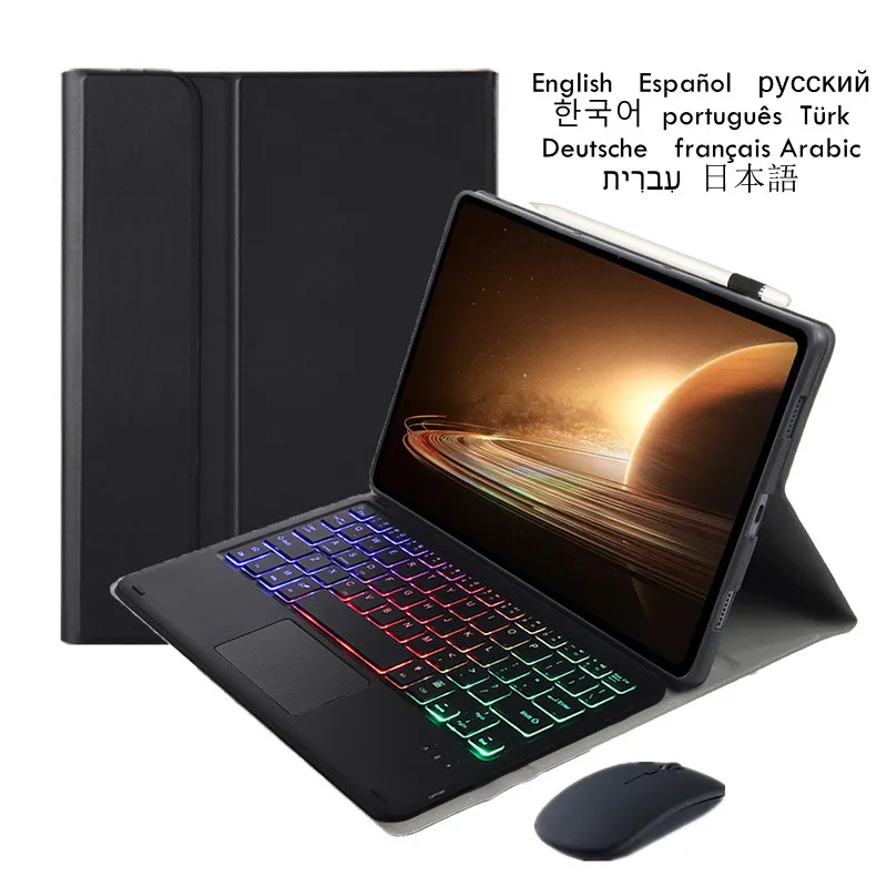 Magnético para Oppo Pad Oneplus Pad Teclado Retroiluminado Destacável Russo Espanhol Inglês 11 61 Polegadas 2023 Case