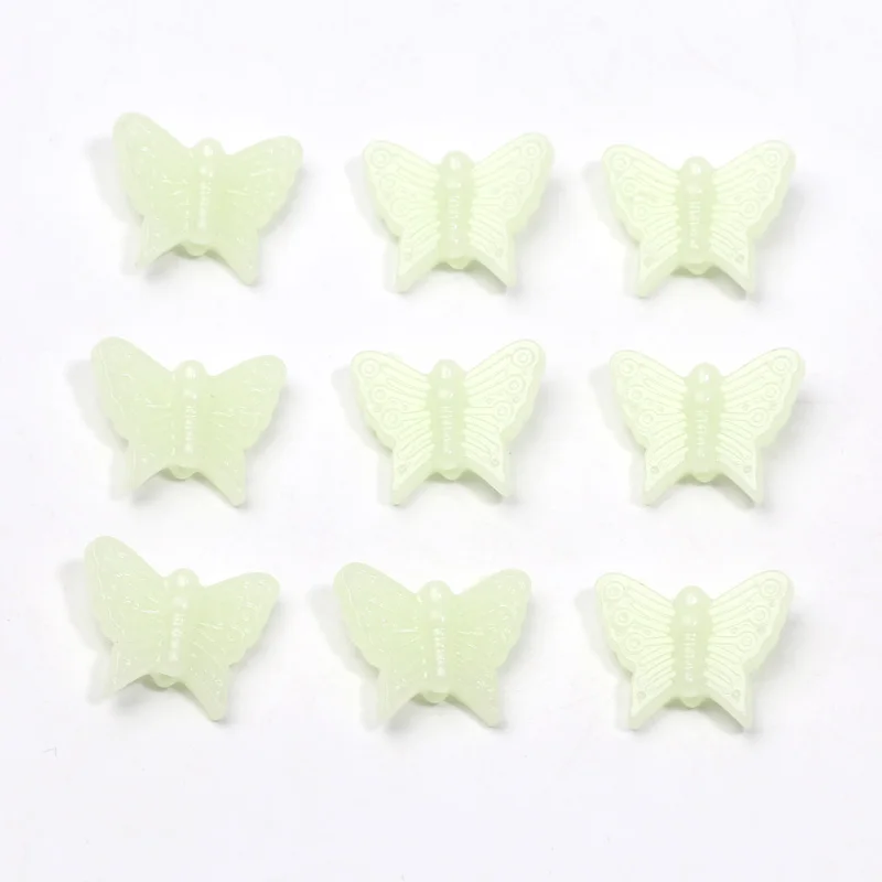 50pcsGreenAcrylicButterflyBeadsLuminousCharmSpacerBeadsForDiyBraceletNecklaceEarringsJewelryMakingAccessories-AliExpress36