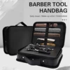 PU Leather Salon Scissors Bag  Large Capacity Storage Box Hard Hairdressing  Suitcase Beauty Multifunctional Tools 1