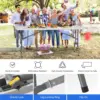 Foldable Table 6ft  Plastic Folding Table  Portable Heavy Duty Dining Table with Lock Function  Carrying Handle  Outdoor Indoor 3