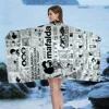 Mafalda Girl Bath Towel Microfiber Soft Water Absorbing Breathable For Girl Kids Decorative Cartoon Beach Towel 2