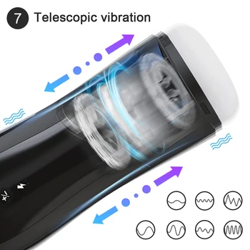 Thrusting Automatic Male Masturbator Vibration Sucking Machine Vagina Electric Masturbation Cup Sex Toys Goods for Adult Men