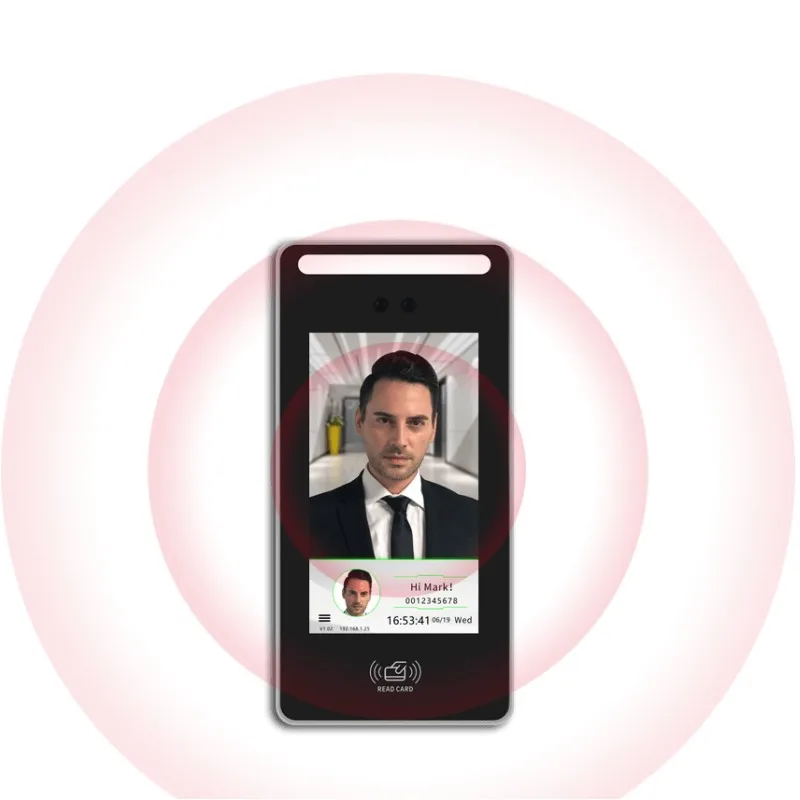 5 Inch IPS Dynamic face palm recognition Access Control System RFID Attendance with app