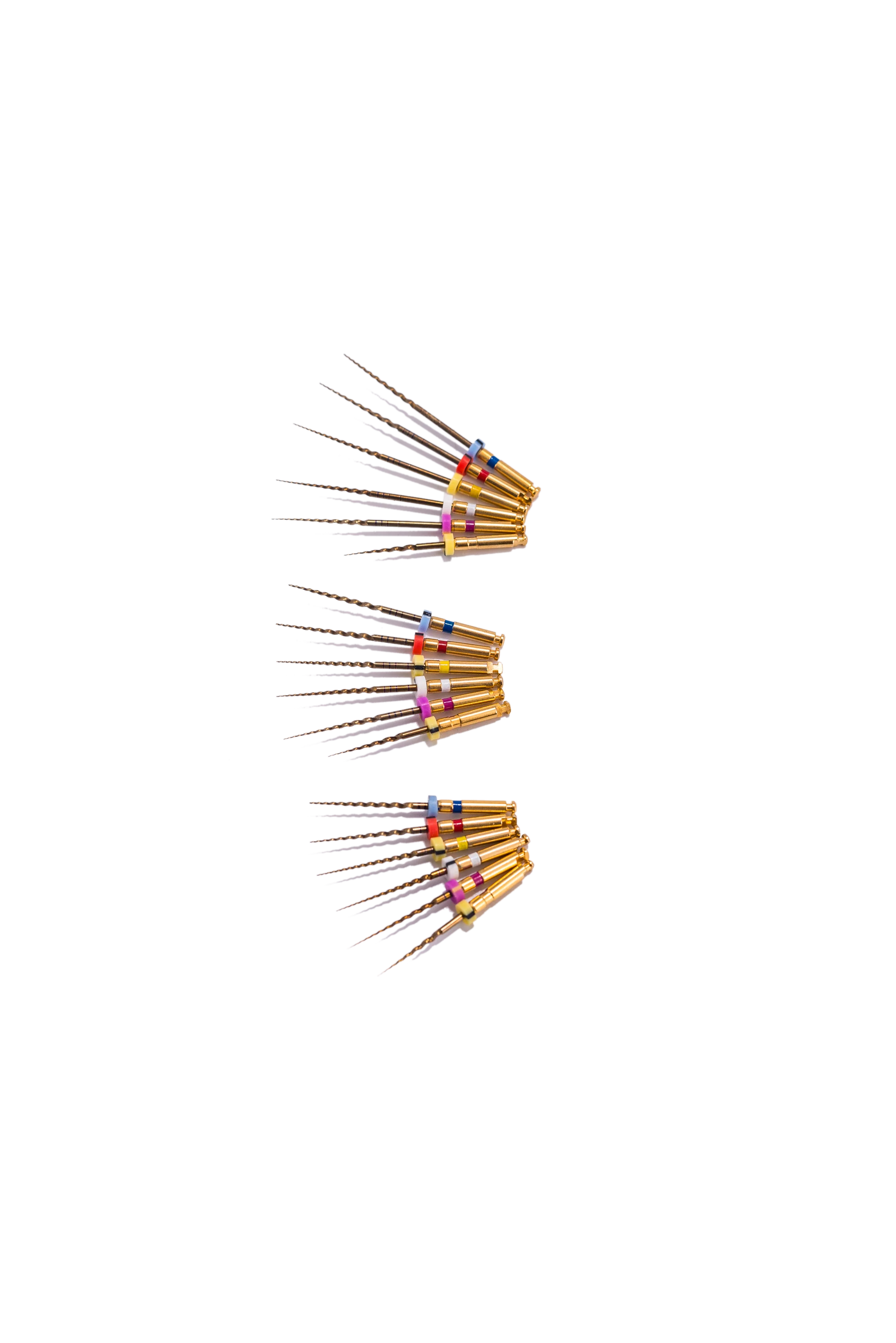 6Pcs EASYINSMILE Endodontic Dental Endo Rotary Files X-Pro Gold Taper SX/S1/S2/F1/F2/F3 Niti Root Canal Tips 25/31mm For Motor
