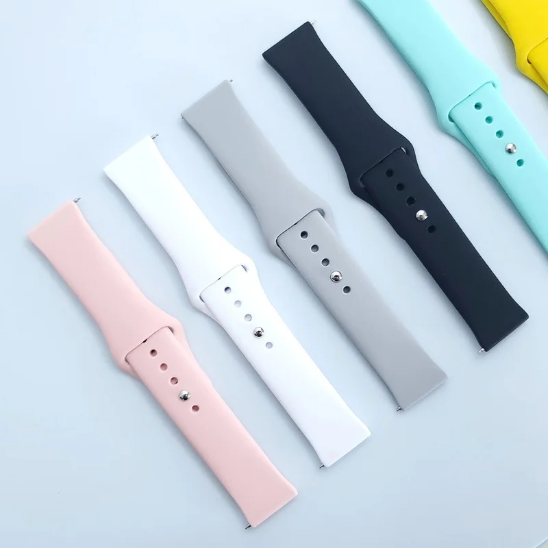Sport Silicone Bracelet 22mm Watch Straps - Universal Fit