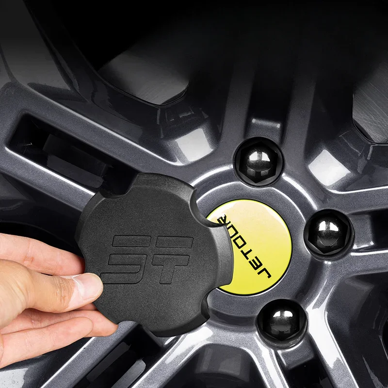 Chery Jetour Traveller T2 Black Wheel Hub Cover Wheel Hub Cover Replacement Parts Covers Tires Parts Auto Car Accessories
