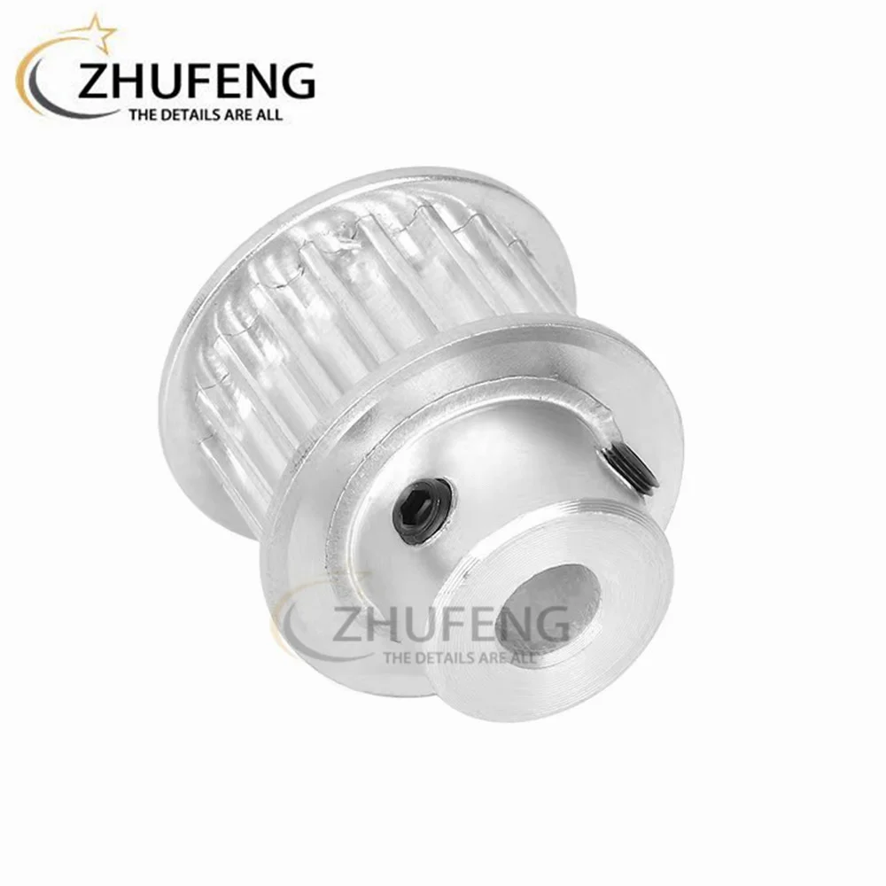 ZHUFENG HTD 타이밍 풀리 알루퍼 표준 부품, 8M, 8M18T, 22T, 26T, 30T, 32T, 35T 너비, 27mm, 32mm, 프로세스 보어 10mm, 12mm