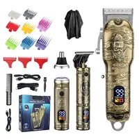 Professional Cordless Beard Trimmer Hair Clippers Set Nose Hair Trimmer for Men  Grooming Kit for Haircut Carving Shaving Trim 1