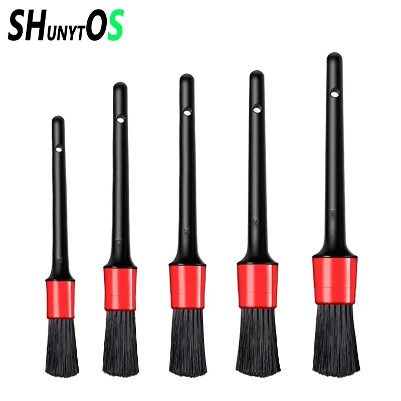Car Detailing Brush Set-Automotive Cleaning Tools for Engine Dashboard Interior Air Vent & Wheels 5pcs Options Available