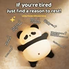 Bedside Led Table Lamp Toddler Kids Bedroom Night Light Squishy Cute Panda USB Rechargeable Mood Light Cool Gifts Nursery Decor 4