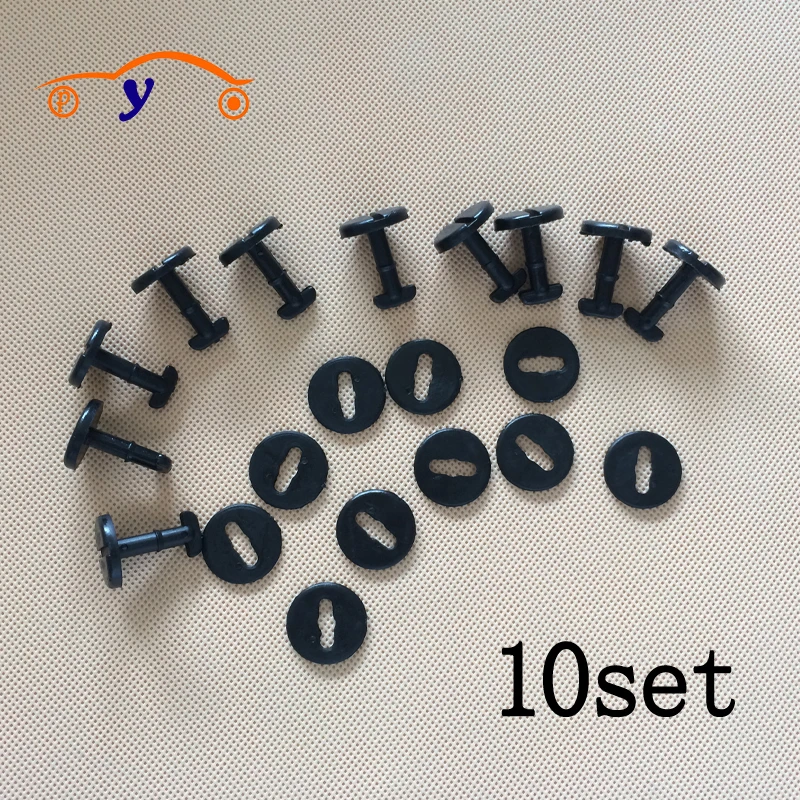 

10 Set Base Trim Clip 82119410191 For BMW E39 Carpet Lock Rivets Fixing 51471881521 3 5 7 Series X3 X5 E34 E60 E61 E38 Black