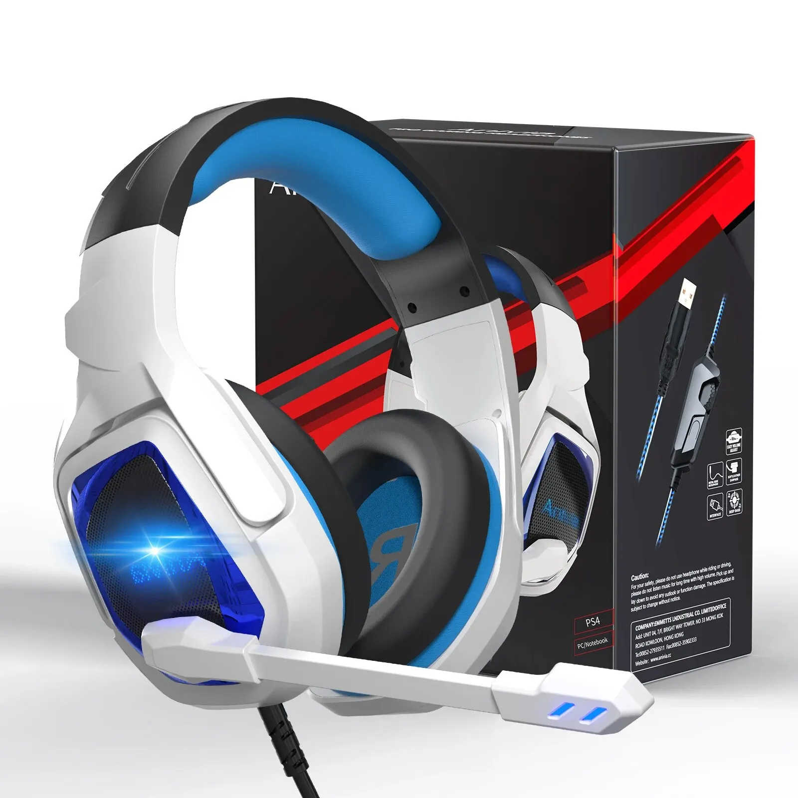 Anivia   7.1  USB  ̾, PC ǻ LED   , ũ  ̹ 