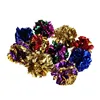 6Pcs Mylar Crinkle Foil Balls Cat Kitten Sound Play Toy Crackle Paper Rustle 3