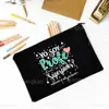 Best Teacher In The Word Spanish Print Pencil Bag School Stationery Supplies Storage Bags Travel Makeup Bag Toiletry Pouch Gifts 3