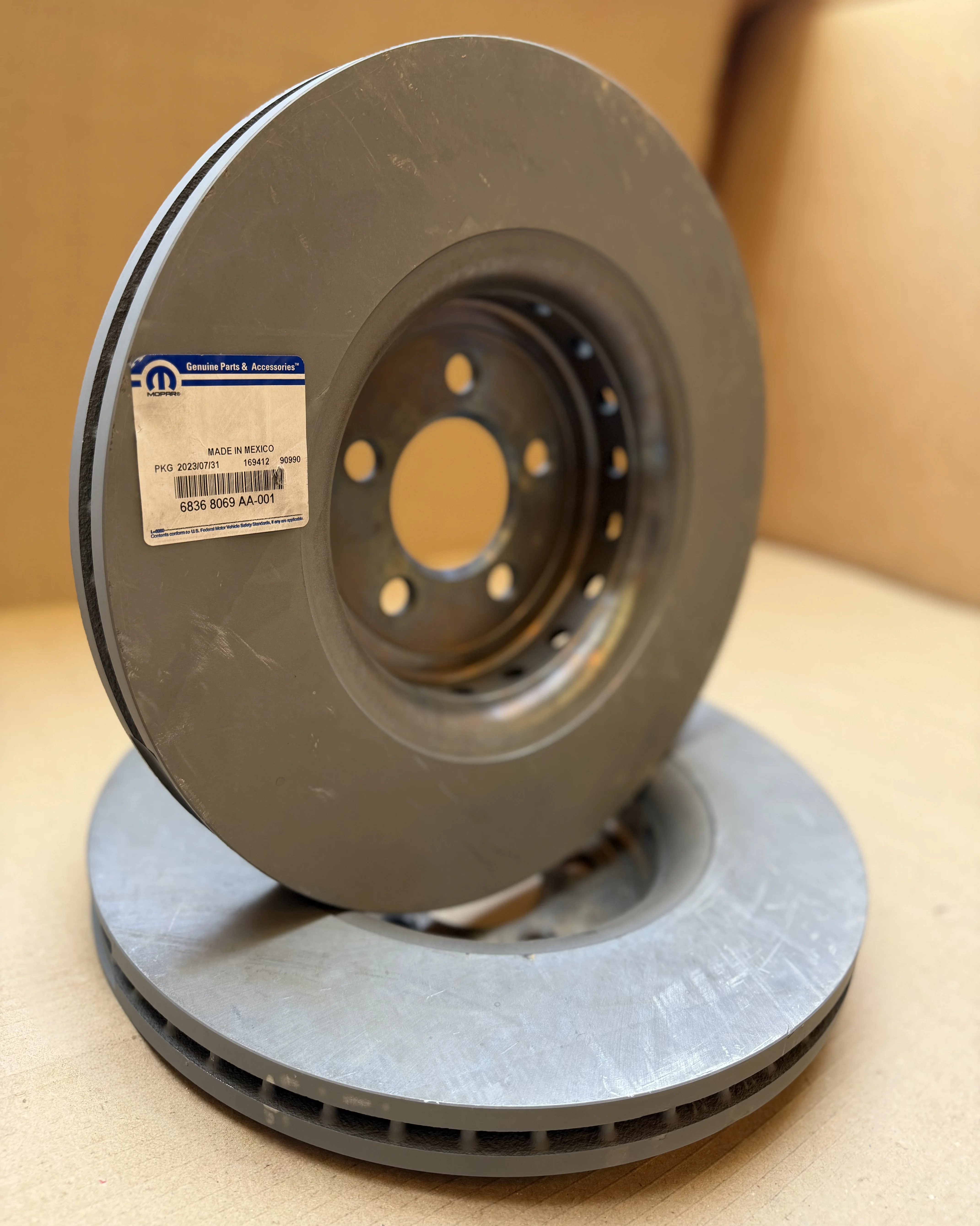 피아트 124 스파이더(1966-1985) 자동차 브레이크 디스크용 MOPAR 카본 재생 기계 스테이터 및 로터 변환 키트-신품 도매