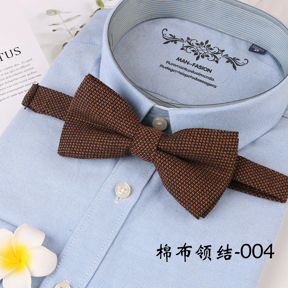 Neue Baumwolle Fliege Bogenknoten Erwachsene Einfarbig Bowties Krawatten Party Bowties Für Männer Geschenke – Detail 5