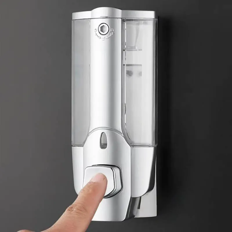 350ml Hand Soap Shampoo Dispenser Wall Mount Shower Liquid Dispensers Containers for Bathroom Washroom 2