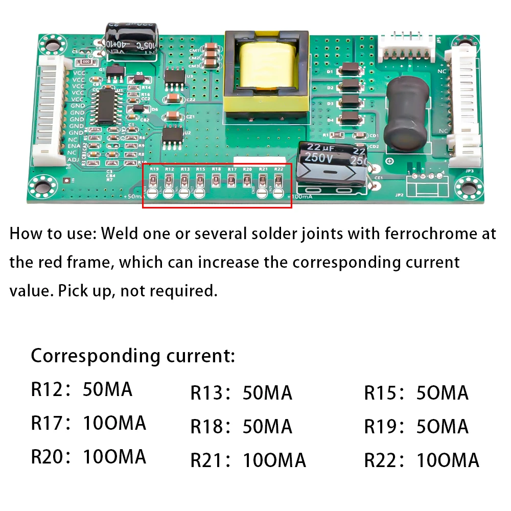 General purpose LCD TV backlight board below 65 inches LED boost constant current board Driver Backlight High Voltage Board