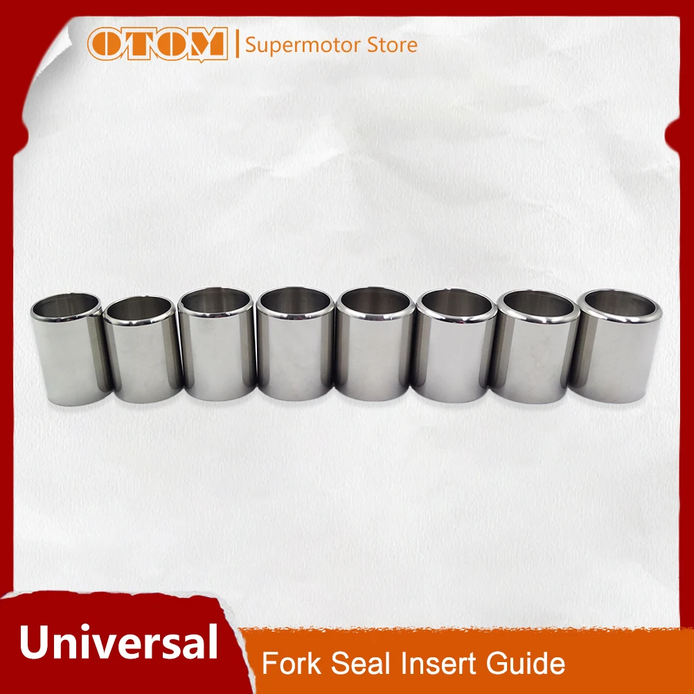 

OTOM Motorcycle Front Fork Seal Insert Guide Universal Stainless Steel Various Oil Seal Sleeve Install Tool Motorcross Accessory