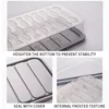 Freezer Dumpling Box Food Storage Container Stackable Food Saver Box with Lid Square Plastic Single-layer Sealed Transparent Box 6