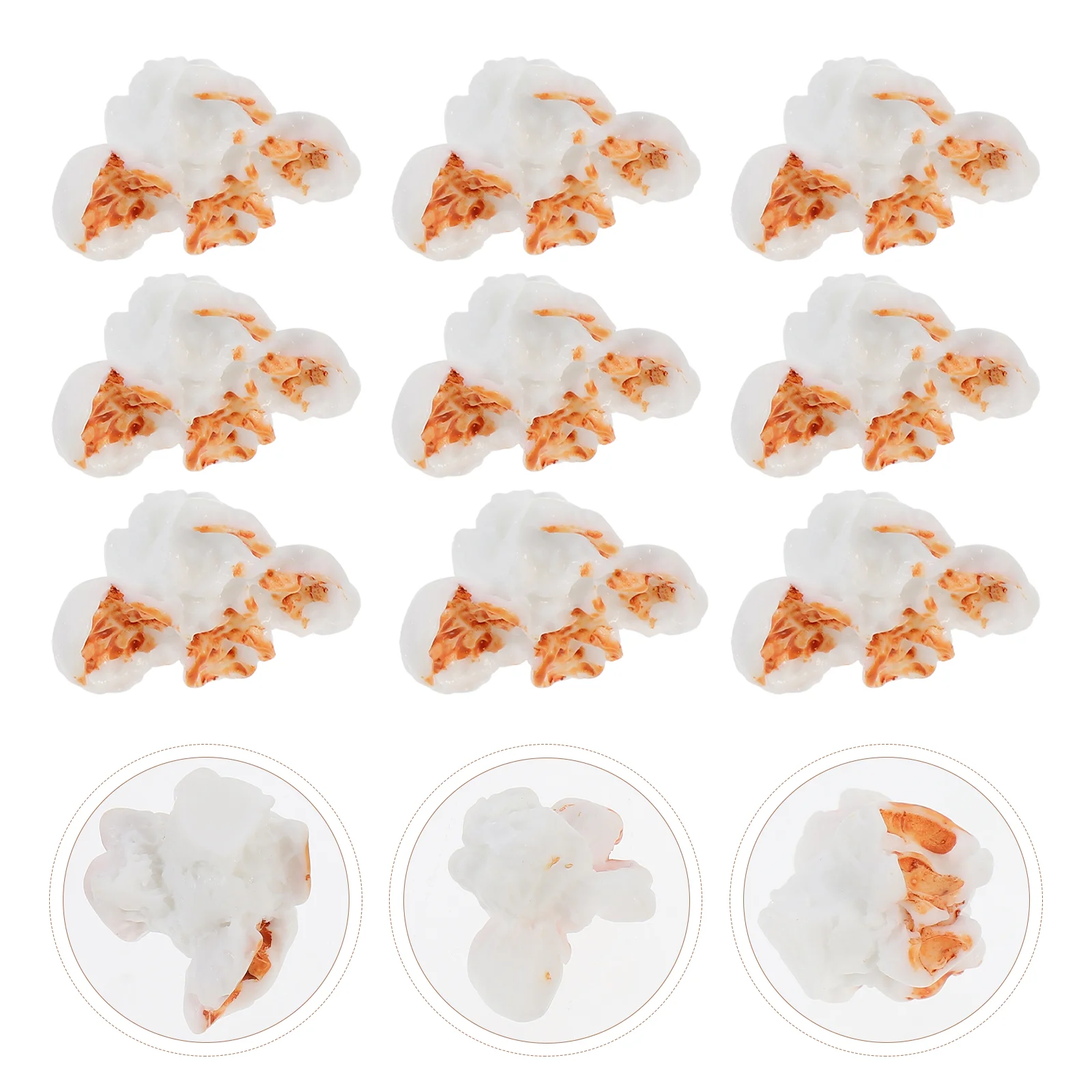 

Food Simulation Popcorn Charms Pendant Yellow Resin Pendants Flatback Charms Flatbacks Loose Beads Embellishments Diy