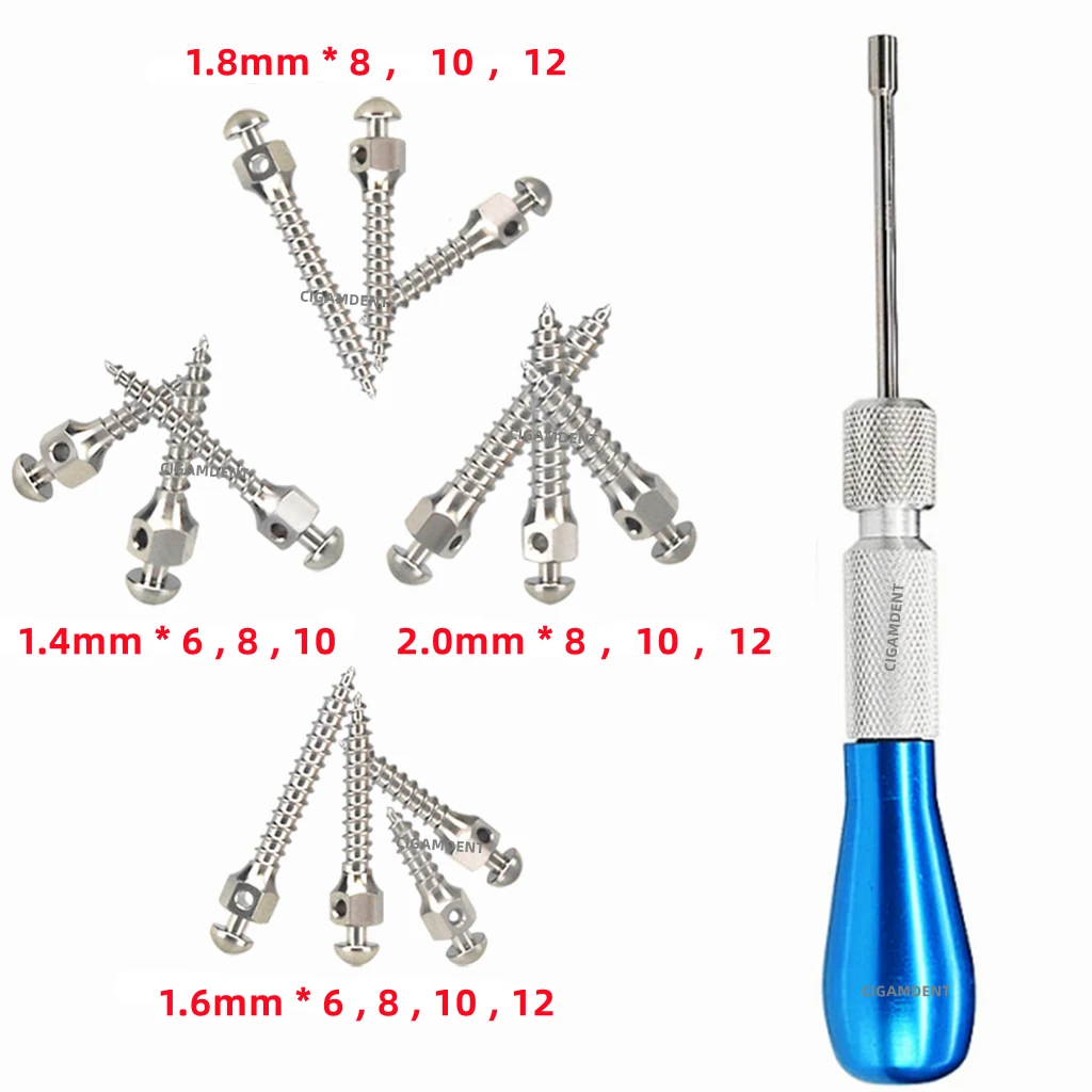 Tornillos Micro Mini Para Implantes De Ortodoncia - De Titanio, 2 O 10 Piezas