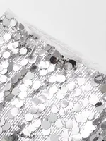 Women Fashion With Sequined Solid Side Zipper Mini Skirt Vintage High Waist Female Chic Lady Skirts - Image 4