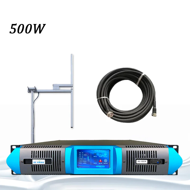 

High quality Stereo chinese fm transmitter 500W KIT Touch Screen for radio station