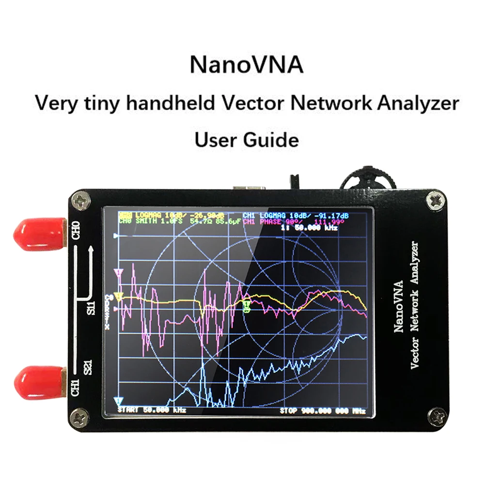 NanoVNA  Ʈũ м 50KHz-900MHz   MF HF VHF UHF ׳ м,   VNA ׽