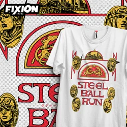 Steel Ball Run Anime T - Shirt - Manga Lover's Gift, January 2023 Edition - XXXL (White)