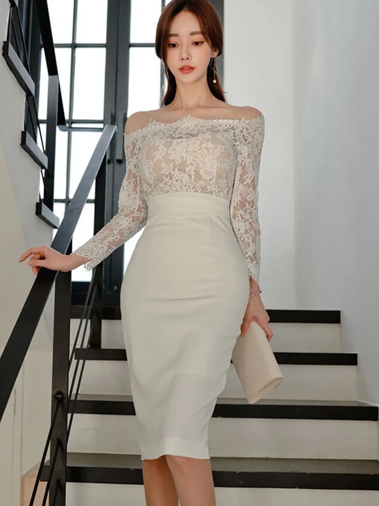 ☆韓国の人気☆【OPEN YY】☆CRINKLED LACE TRIM DRES.S☆ ☆韓国の人気☆【OPEN YY】☆CRINKLED LACE TRIM DRES.S☆ (OPEN