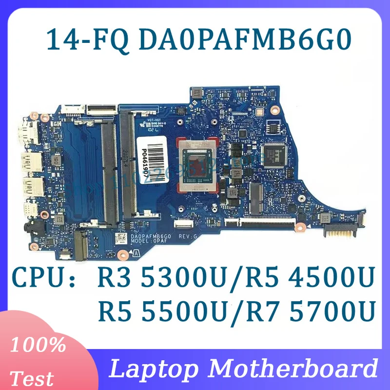 

Высококачественная материнская плата DA0PAFMB6G0 для ноутбука HP 14-FQ 14S-FQ материнская плата с R3 5300U/R5 4500U/R5 5500U/R7 5700U процессор 100% тест