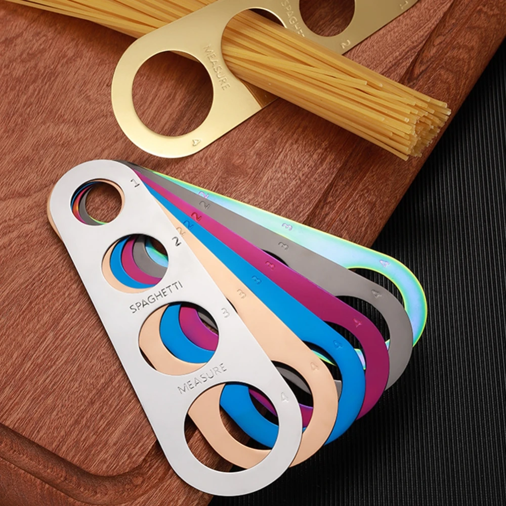 4 Holes Stainless Steel Spaghetti Measurer Tool Adjustment Pasta