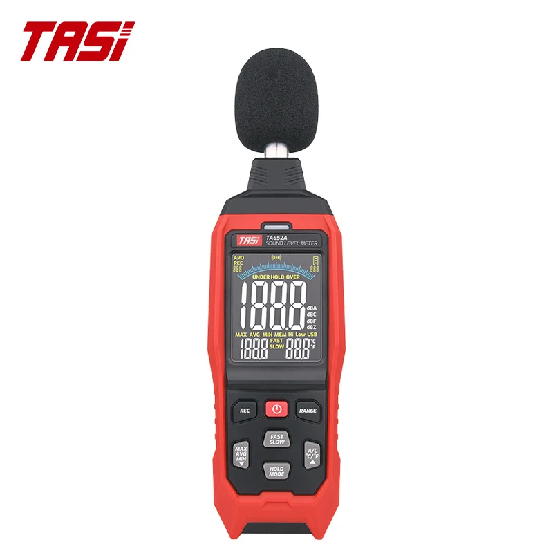 TASI TA652A TA652B 30~130dB Noise Decibel Noise Tester Iindustry Volume Detector Digital Sound Level Meter Logger Recorder