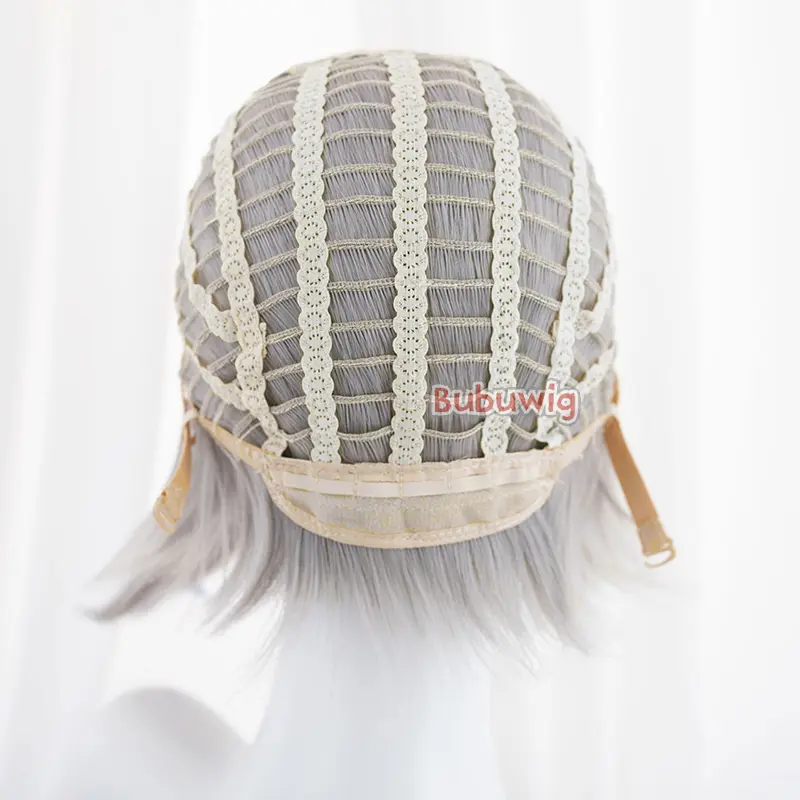 Bubuwig Synthetic Hair Over 100 Colors Fashion Classic 40cm Long Straight Anime Cosplay Wigs Pure Color Black Wig Heat Resistant - Image 6