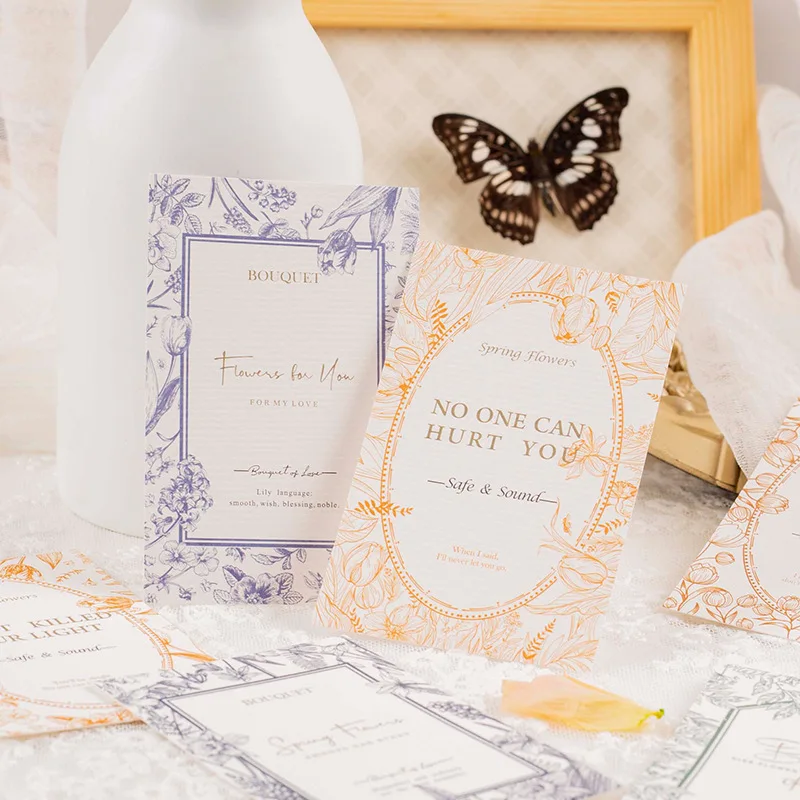 20 Sheets Vintage Minimalist Art Memo Pad Small Fresh Literature Journal Scrapbooking Decoration Material Card Paper Stationery