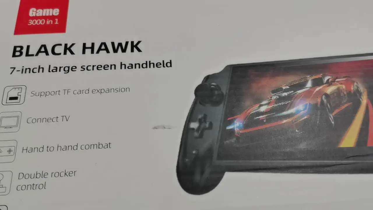 Console Rétro Portable X20 – Écran 7.1'' IPS, Batterie 4500 MAh, Sortie TV, 11 Émulateurs – Noir