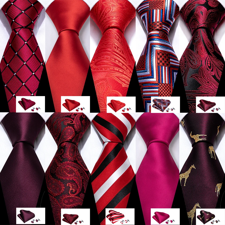 Cravate Soie Rouge - Cravates Fantaisies