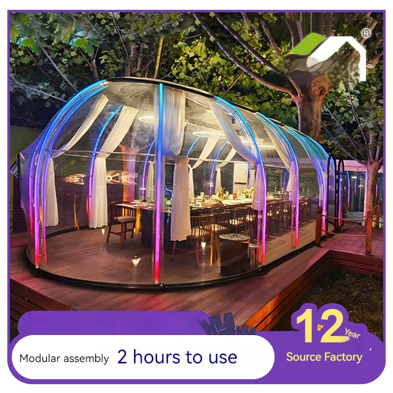 China Factory Special Price 360&deg; Panoramic Transparent Outdoor B&B PC Star Room Camp Catering Bar Dome Tent