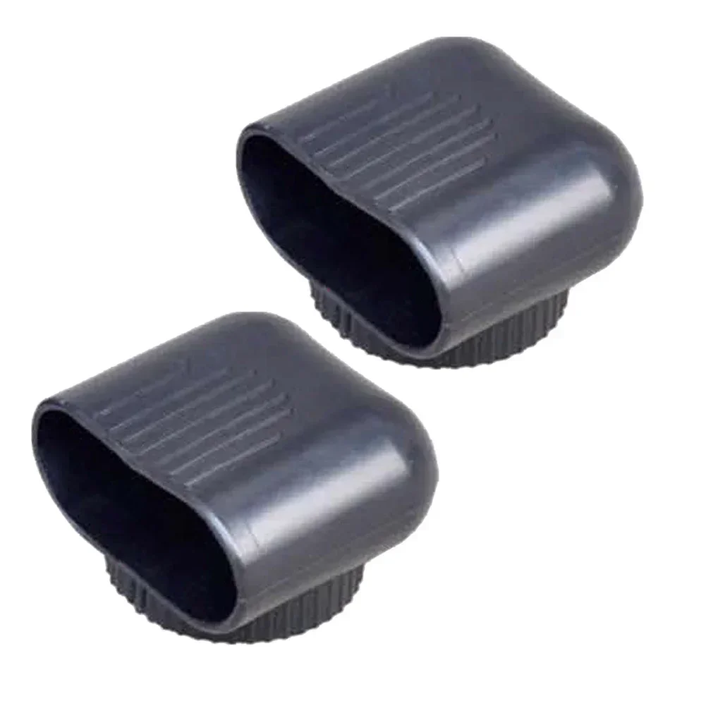 Fitness Equipment Foot End Cap Foot Cover Non-slip Oval Tube Cap Plastic Protectors 2pcs fitness equipment accessories
