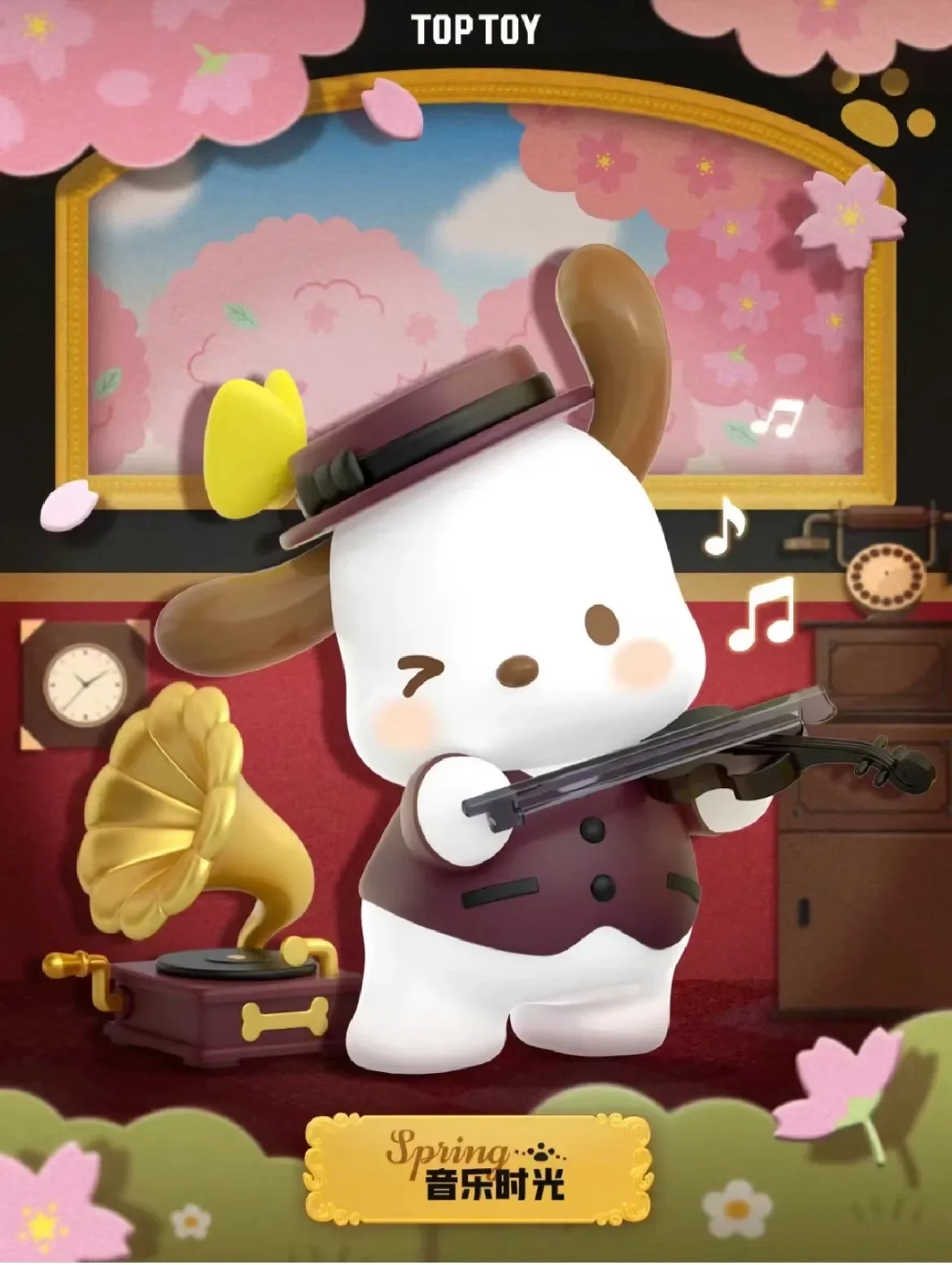 thumbnail image 1 of Sanrio Pachacco Time Train Series Lucky Anime Figure Model Toy Collection Decoration Model Toys Gift, 1 of 5