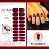 16/20Tips Semi-Cured Nail Wraps Simple Color Adhesive Waterproof Long Lasting Gel Nails Stickers set for UV Lamp Need Manicure 3