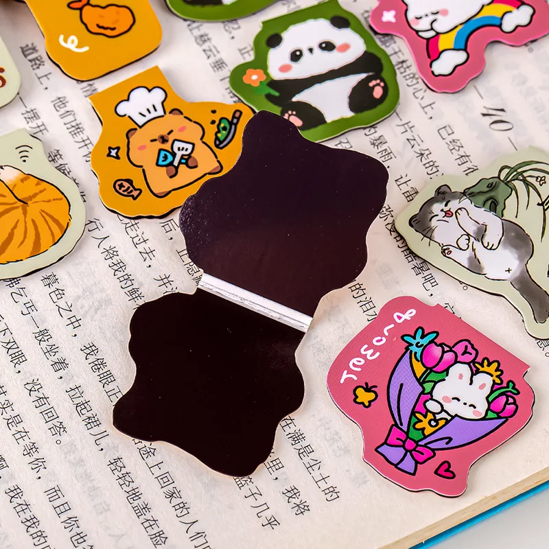 Magnetic bookmark animal bookmark bookmarks stationery supplies cute animal combination magnetic bookmark student magnet bookmark school office supplies