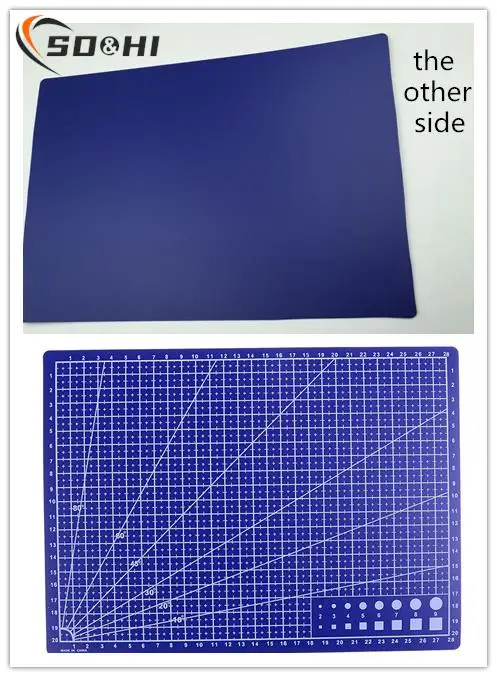 1pc 22x30cm Double Sided Cutting Mat A4 Durable Cut Pad Patchwork Tool Handmade Cutting Plate Dark School Supplies jtsip a4 multifunction cutting mat pvc double sided grid lines cutting board pad student art cutting paper pads school supplies