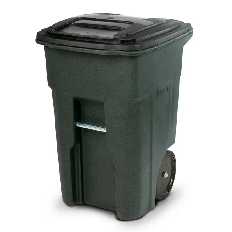 

Gallon Trash Can Greenstone with Quiet Wheels and Lid