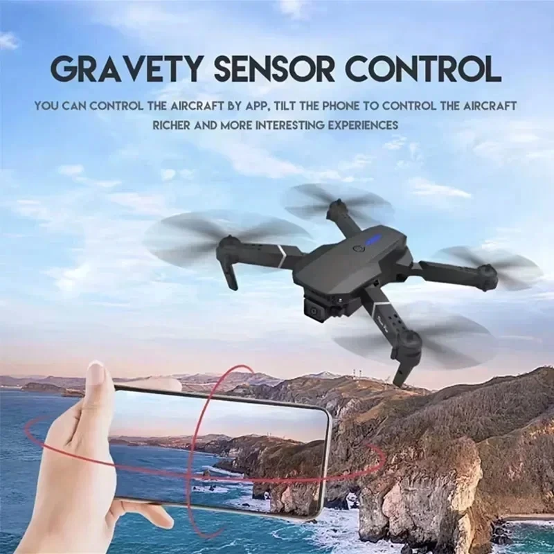 2025 NEW E88 Pro WiFi FPV Drone Wide Angle HD 4K 1080P Camera Height Hold RC Foldable Quadcopter Helicopter Toys Gift New