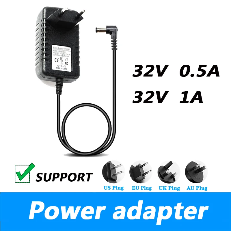 Alimentatore Universale 32 V 0.5A 1A Ac/Dc Adattatore Da 32 Volt 0.5A 1A Adattatore 5.5*2.1Mm Commutazione