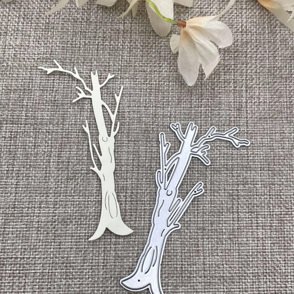Baumstamm Dekoration Metall Stanzformen Schablonen für DIY Scrapbooking dekorative Prägung Handwerk Stanzschablone Form