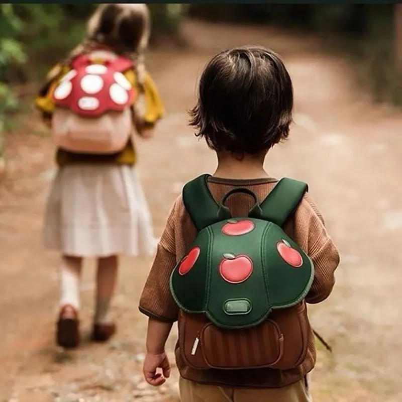 MILANCEL New Autumn Girls Backpack Kids Cute Mushroom Shaped Shoulders Bag Children Ice Cream Schoolbag 4